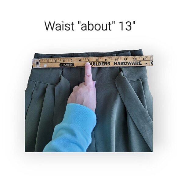 Belted Wide-Leg Palazzo Pants in Olive by H&M - Picture 7 of 11